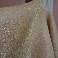 لباس مجلسی کوتاه طلایی اکلیلی نو