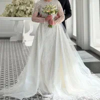 لباس عروس کامل جواهر دوزی شده|لباس|کرج, گوهردشت|دیوار