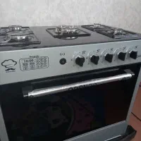 اجاق گاز طرح فر صفحه شیشه ای نو