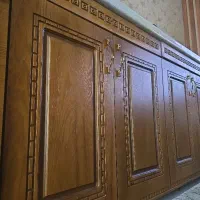 میز جزیره روکش چوب