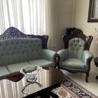 مبلمان استیل سلطنتی ۹ نفره ۲ رو منبت|مبلمان خانگی و میز عسلی|تهران, سید خندان (جلفا)|دیوار
