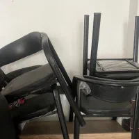 صندلی فلزی چرم