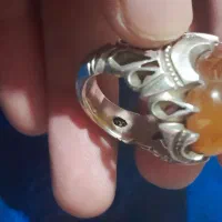 عقیق زرد  یمنی رگه دار|جواهرات|کوچصفهان, |دیوار