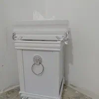 جا دستمال کاغذی همراه با سطل|صنایع دستی و سایر لوازم تزئینی|دهگلان, |دیوار