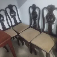 میز چوبی ناهار خوری با صندلی ۴نفره