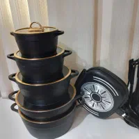 سرویس قابلمه چدن گرانیت ۱۹ پارچه آرسکا