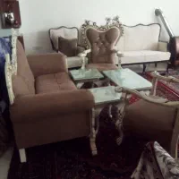 مبل ۸ نفره چوبی|مبلمان خانگی و میز عسلی|تبریز, |دیوار