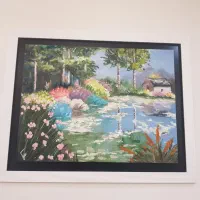 تابلو نقاشی کار دست رنگ روغن