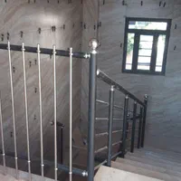 نرده راه پله. استیل.آلومینیوم.چوب|خدمات پیشه و مهارت|شیراز, میانرود|دیوار