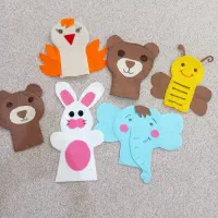 عروسک دستی نمدی