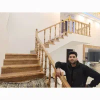 تخت‌سنتی‌کف‌پله‌چوبی‌رنگ‌پله‌صندلی‌میز‌تخت|مبلمان خانگی و میز عسلی|عباس‌آباد, |دیوار