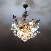 یک جفت لوستر برنجی