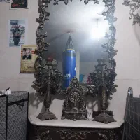 اینه شمعدان ساعت برنز