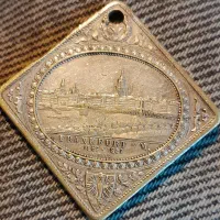 مدال قدیمی و سکه مبارک باد|کلکسیون سکه، تمبر، اسکناس|نجف‌آباد, ویلاشهر|دیوار