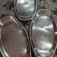 سه عدد دیس برنج بزرگ و یک عدد سینی سماور|ظروف سرو و پذیرایی|صباشهر, |دیوار