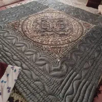 لحاف کرسی دست دوز اتک دار 3.5 در 3.5 کامل با لوازم|رختخواب، بالش، پتو|تهران, شهرک ولیعصر جنوبی|دیوار