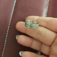 حلقه جواهر طلای سفید و زرد|جواهرات|قزوین, |دیوار