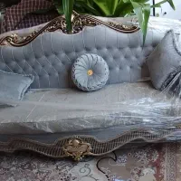 مبل کلاسیک ۹ نفره ورق طلا|مبلمان خانگی و میز عسلی|اصفهان, شهرک میلاد|دیوار