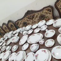سرویس 12نفره گلسرخی چین