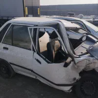 ماشین پراید تصادفی