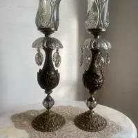 دوجفت شمعدان برنج