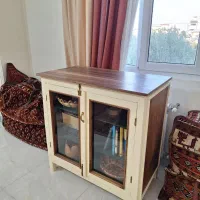 بوفه / کنسول چوبی قدیمی بازسازی‌شده