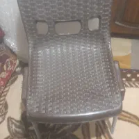 صندلی  پایه فلزی طرح حصیری