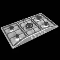 اجاق گاز رومیزی پنج شعله چدن گرد ۲۴۰۰