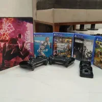 ps4 اسلیم ۲دسته 1 ترا به همراه دیسک و پایه شارژر
