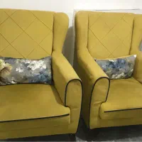 مبلمان نیم ست ۵ نفره|مبلمان خانگی و میز عسلی|کرمانشاه, |دیوار