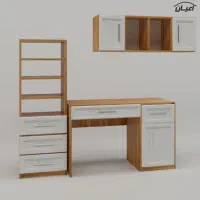 میز مطالعه و کتابخانه