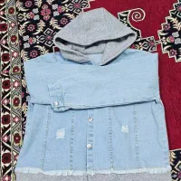 کت جین کلاه دار