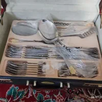 سرویس قاشق چنگال ۱۲ نفره،سه طبقه،نو