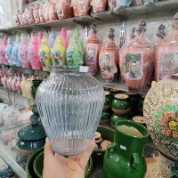 گلدان شیشه ای بامبو خمره شیشه شامپاینی آگلونما ناز|صنایع دستی و سایر لوازم تزئینی|قم, ولیعصر|دیوار