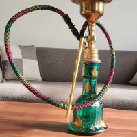 مجموعه ۳ قلیان (برنجی آنتیک، چوبی تیره، مسافرتی)