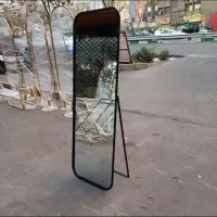 آینه قدی مستطیل چهار گوش خم پایه دار