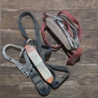 دو عدد لنیارد قلاب بزرگ .آنتی شوک .کمربند ایمنی