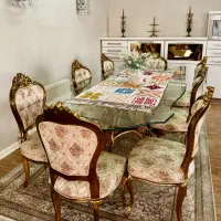 مبل سلطنتی به همراه  میز نهار خوری ۱۰ نفره|مبلمان خانگی و میز عسلی|گنبد کاووس, |دیوار