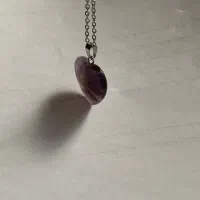 گردنبند امیتیس اصل رگه دار بنفش مناسب هدیه با جعبه|جواهرات|تهران, قبا|دیوار