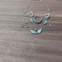سرویس نقره با آبکاری طلا سفید