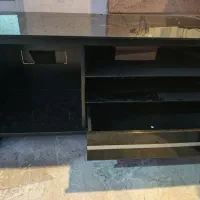 میز LCD شیشه‌ای و چوبی سالم
