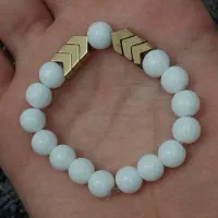 دستبندزبیاوبا کیفیت سنگ اونیکس عقیق وچشم ببر|جواهرات|میمند, |دیوار