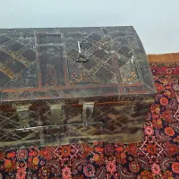 صندوق( چوبی وفلزی  ) قدیمی سبک وزن
