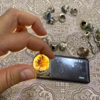 انواع انگشتر و گردبن نقره فیروزه اصلی و شجر و غیره|زیورآلات و اکسسوری|مریوان, |دیوار