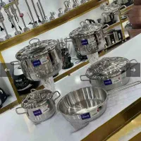 سرویس قابلمه و تابه کرکماز ترکیه استیل با کیفیت نو