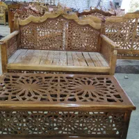 مبل دو نفره تخت سنتی۵۳|مبلمان خانگی و میز عسلی|اصفهان, خانه اصفهان|دیوار