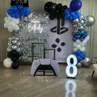 دکور تولد بادکنک آرایی و لوازم تولد رنگین کمان|اسباببازی|اراک, |دیوار