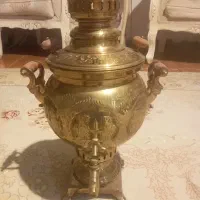 سماور برنجی زغالی