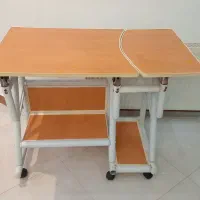 میز کامپیوتر فلزی با صفحه MDF