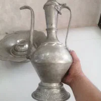 آفتابه لگن مسی قدیمی|صنایع دستی و سایر لوازم تزئینی|قم, انسجام|دیوار